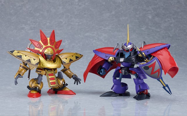 MODEROID 霸王大系龙骑士 龙酋长夏因帕拉姆+黑暗骑士朱迪尔