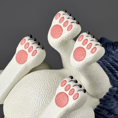 三沢厚彦 ANIMALS 狮子 灰色 软胶完成品