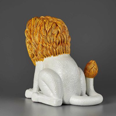 三沢厚彦 ANIMALS 狮子 金色 软胶完成品