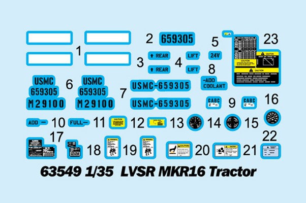 编号:63549 1/35 装甲车辆系列 LVSR MKR16牵引车