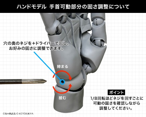 艺术参考工具 手部模型/右手 -灰色-