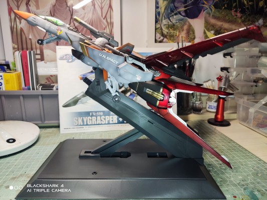 PG 机动战士高达SEED  FX-550+AQM/E-X01 Skygrasper + Aile Striker 空中霸王
