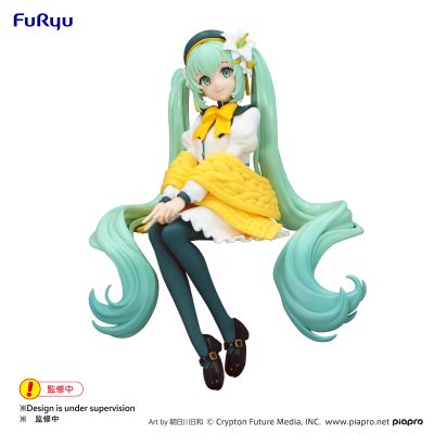 初音未来 压泡面人偶  百合花仙子 白色款