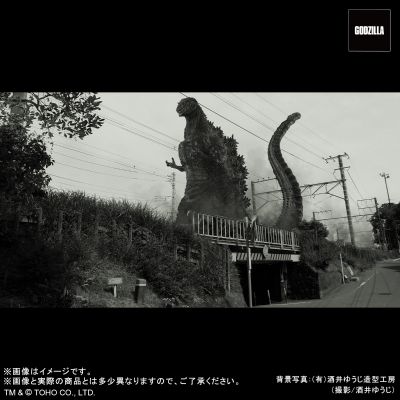 东宝30厘米系列 酒井祐司造型杰作 哥斯拉（2016）黑白版