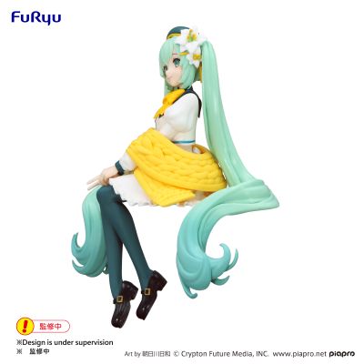 初音未来 压泡面人偶  百合花仙子 白色款