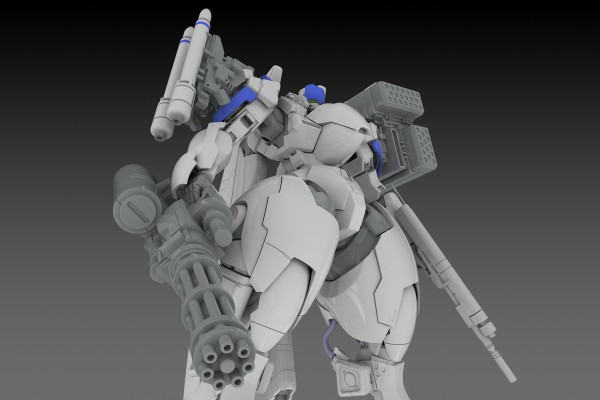 特勤机甲队2 X-4＋(PD-802) 装甲步兵用武装套装3【肩部配件＋DRu35 MLC＋R25火箭＋M7A加特林】