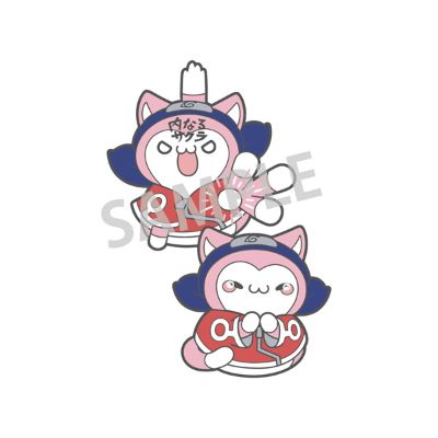 巨大化喵喵系列 火影忍者疾风传 火影忍喵！别针徽章收藏（暂译） ① 漩涡鸣人②旗木卡卡西③春野樱④漩涡鸣人和宇智波佐助