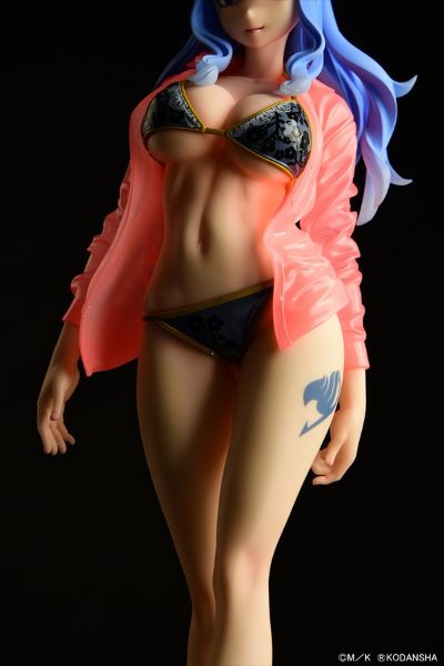 妖精的尾巴 朱毕安·罗克丝 Gravure Style 黑色比基尼 透明湿衬衫SP