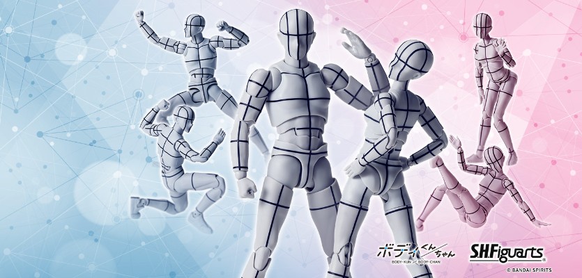 S.H.Figuarts 男性素体 -体育运动- Edition  -辅助线-(灰色款)