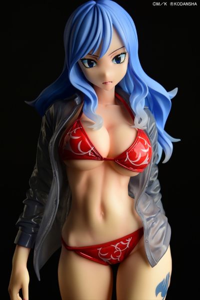 妖精的尾巴 朱毕安·罗克丝 Gravure Style 红色比基尼 透明湿衬衫SP