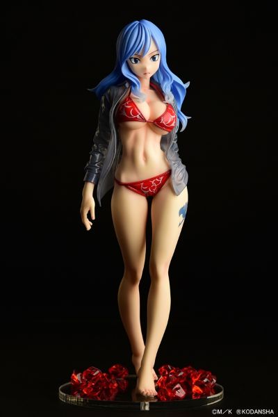 妖精的尾巴 朱毕安·罗克丝 Gravure Style 红色比基尼 透明湿衬衫SP