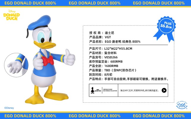 EGO唐老鸭 经典色 800%