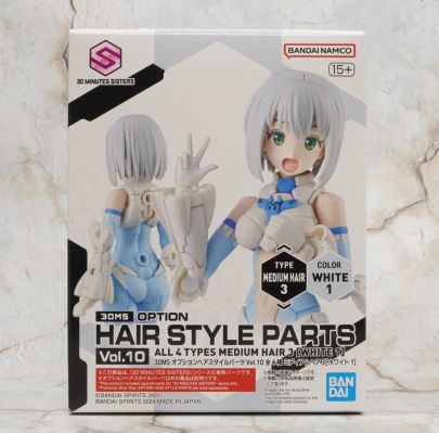 30MS  选装发型配件10 款式共4种 中短发3[白色1]