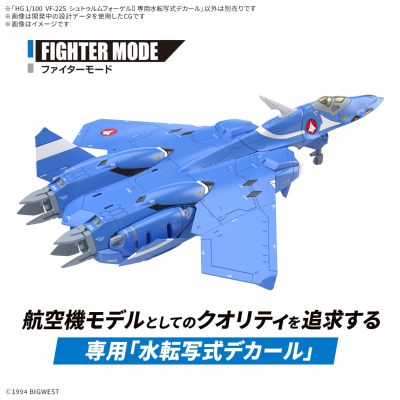 HG 1/100 VF-22S 雨燕二代的专用水贴