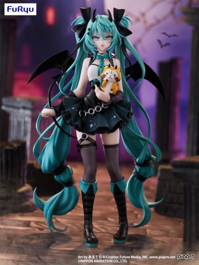初音未来联名小浣熊拉斯卡尔 Trio-Try-iT玩具人偶-恶魔款-