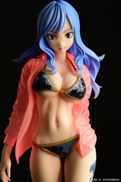 妖精的尾巴 朱毕安·罗克丝 Gravure Style 黑色比基尼 透明湿衬衫SP