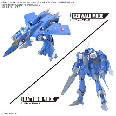 HG 1/100 VF-22S 雨燕二代的专用水贴