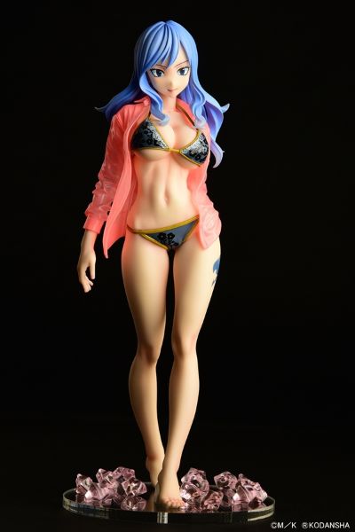 妖精的尾巴 朱毕安·罗克丝 Gravure Style 黑色比基尼 透明湿衬衫SP