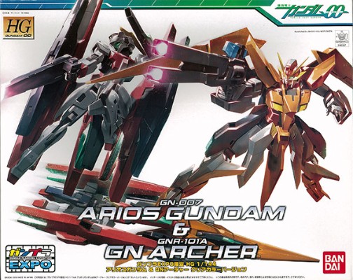 高达模型展专属商品 HG 1/144 堕天使高达与GN弓手 透明配色版