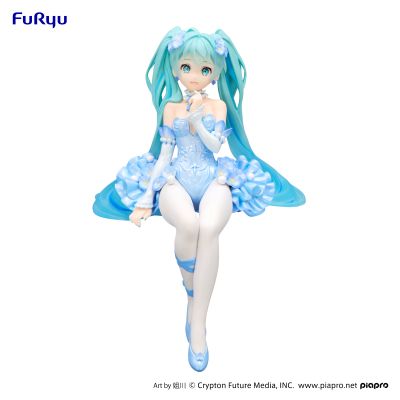 初音未来 压泡面人偶 花仙子系列ー粉蝶花仙子 浅蓝色款ー