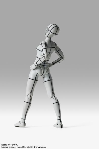 S.H.Figuarts 女性素体 -体育运动- Edition -辅助线-(灰色款)