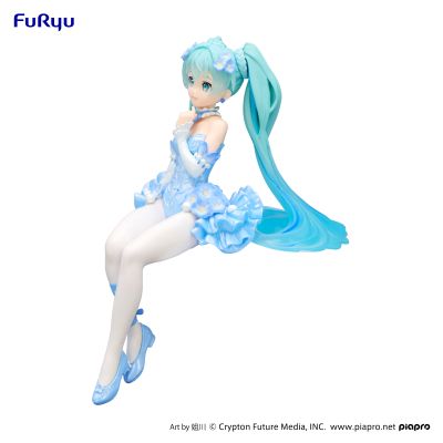 初音未来 压泡面人偶 花仙子系列ー粉蝶花仙子 浅蓝色款ー