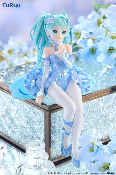 初音未来 压泡面人偶 花仙子系列ー粉蝶花仙子 浅蓝色款ー