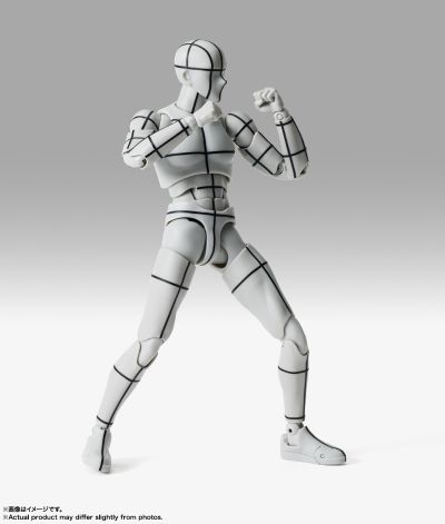 S.H.Figuarts 男性素体 -体育运动- Edition  -辅助线-(灰色款)