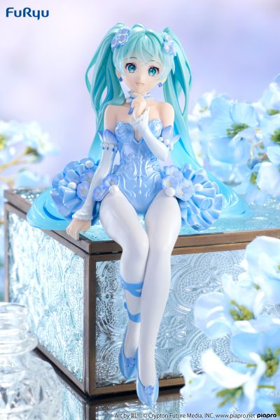 初音未来 压泡面人偶 花仙子系列ー粉蝶花仙子 浅蓝色款ー