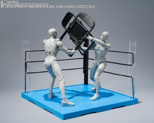 魂STAGE ACT 擂台（半开型）与钢管椅子 S.H.Figuarts配件