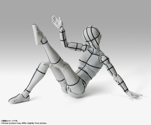 S.H.Figuarts 女性素体 -体育运动- Edition -辅助线-(灰色款)