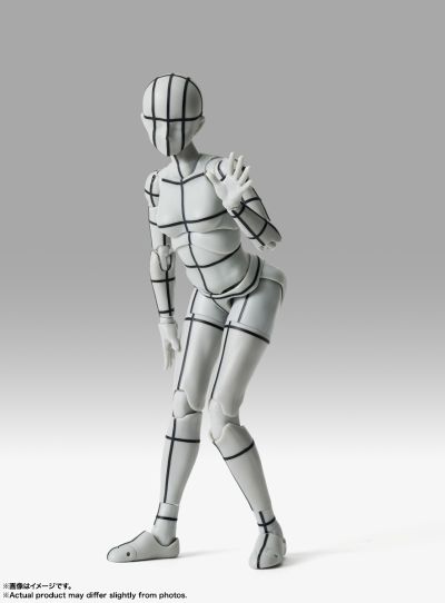 S.H.Figuarts 女性素体 -体育运动- Edition -辅助线-(灰色款)