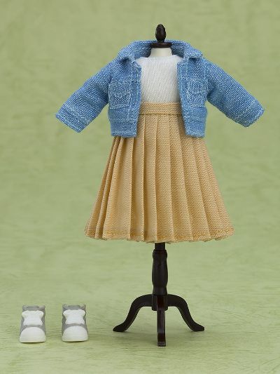 粘土娃 服装套组 牛仔夹克和裙子