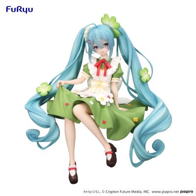 初音未来 压泡面人偶 花仙子系列—幸运草仙子—
