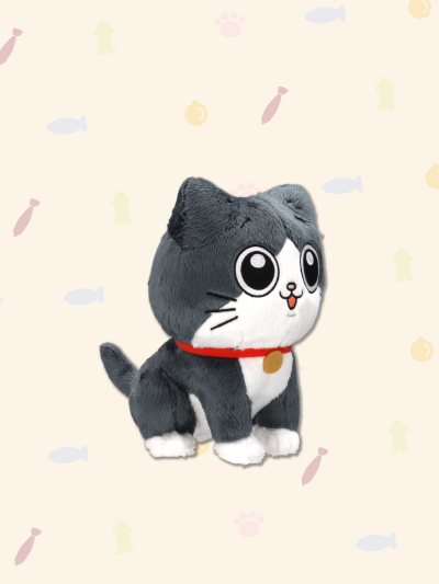 转生成猫的大叔动画 小潘 可发声毛绒玩偶