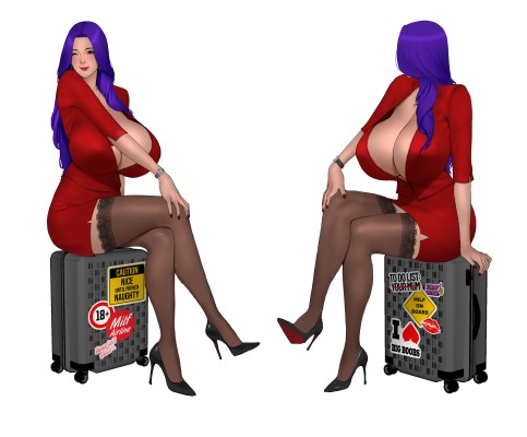 Milf航空公司，亲爱的母亲克拉拉  红蕾丝版