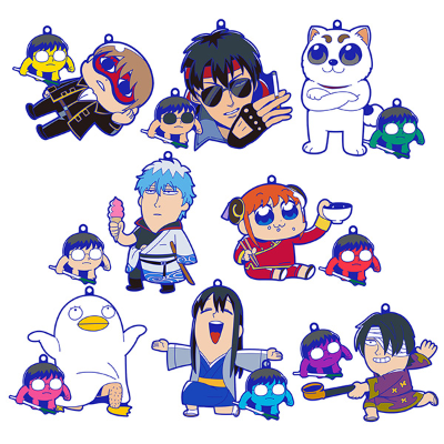 银魂×大川bkub 银魂 时尚♡橡胶挂件