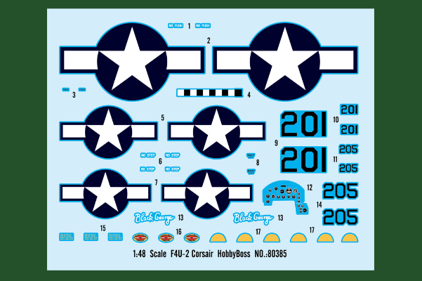 编号:80385 1/48 军用飞机系列 美国F4U-2“海盗”战斗机
