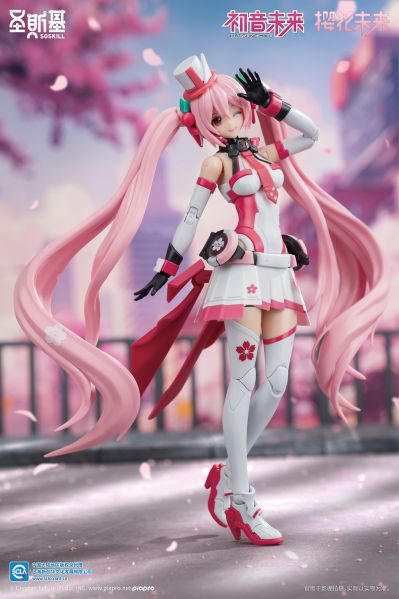 初音未来系列拼装模型 樱花未来-粉色音爆