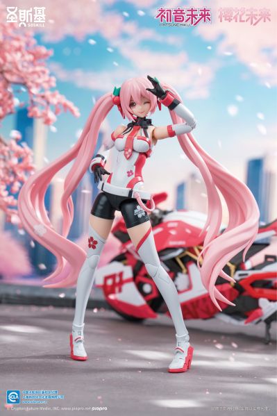 初音未来系列拼装模型 樱花未来-粉色音爆