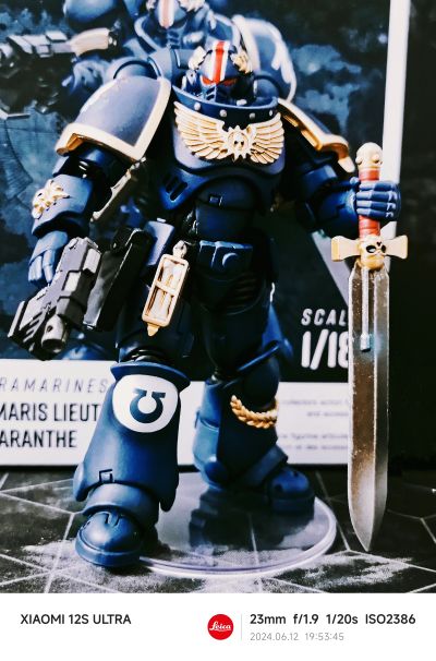 战锤40000 极限战士 手持动力剑的原铸副官 阿加兰斯