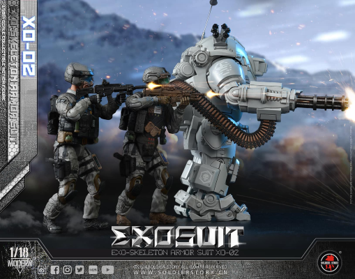 SSE002 1/18 EXO 外骨骼装甲服XO-02 可动收藏人偶