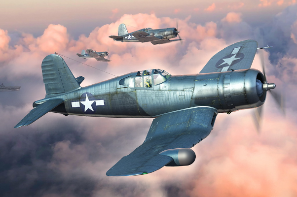 编号:80385 1/48 军用飞机系列 美国F4U-2“海盗”战斗机