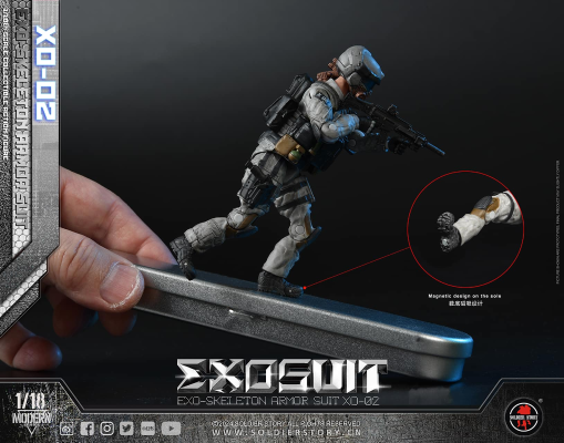 SSE002 1/18 EXO 外骨骼装甲服XO-02 可动收藏人偶