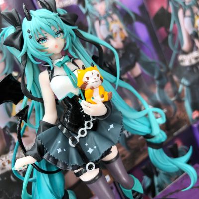 初音未来联名小浣熊拉斯卡尔 Trio-Try-iT玩具人偶-恶魔款-