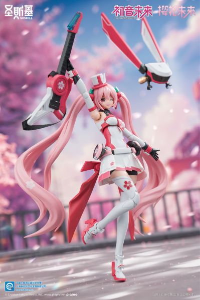 初音未来系列拼装模型 樱花未来-粉色音爆