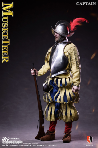 SE138 帝国系列-西班牙征服者火枪步兵长（白铜版）