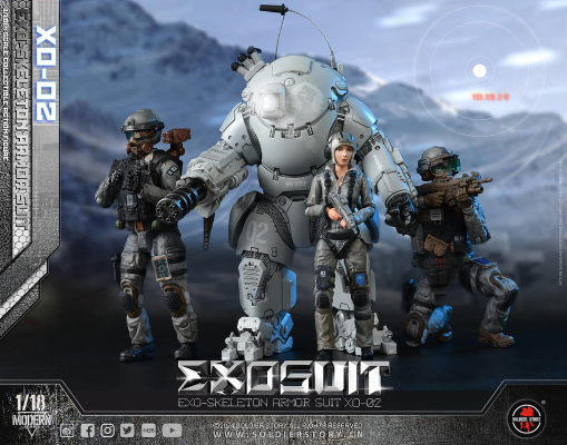 SSE002 1/18 EXO 外骨骼装甲服XO-02 可动收藏人偶