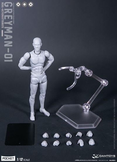 DAMTOYS 1/12 可动人形 “灰人”-NO.DPS11