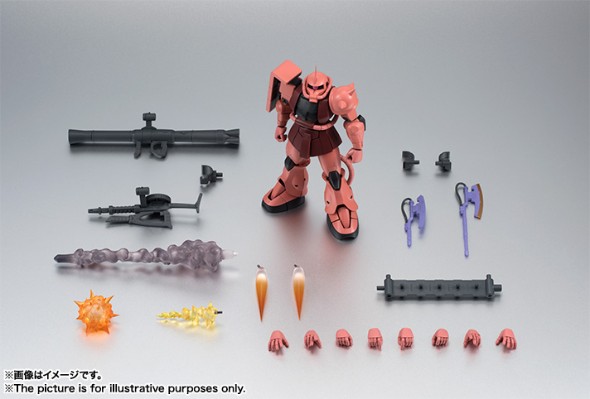 ROBOT魂＜机动战士系列＞ MS-06S 夏亚专用扎古 剧中版